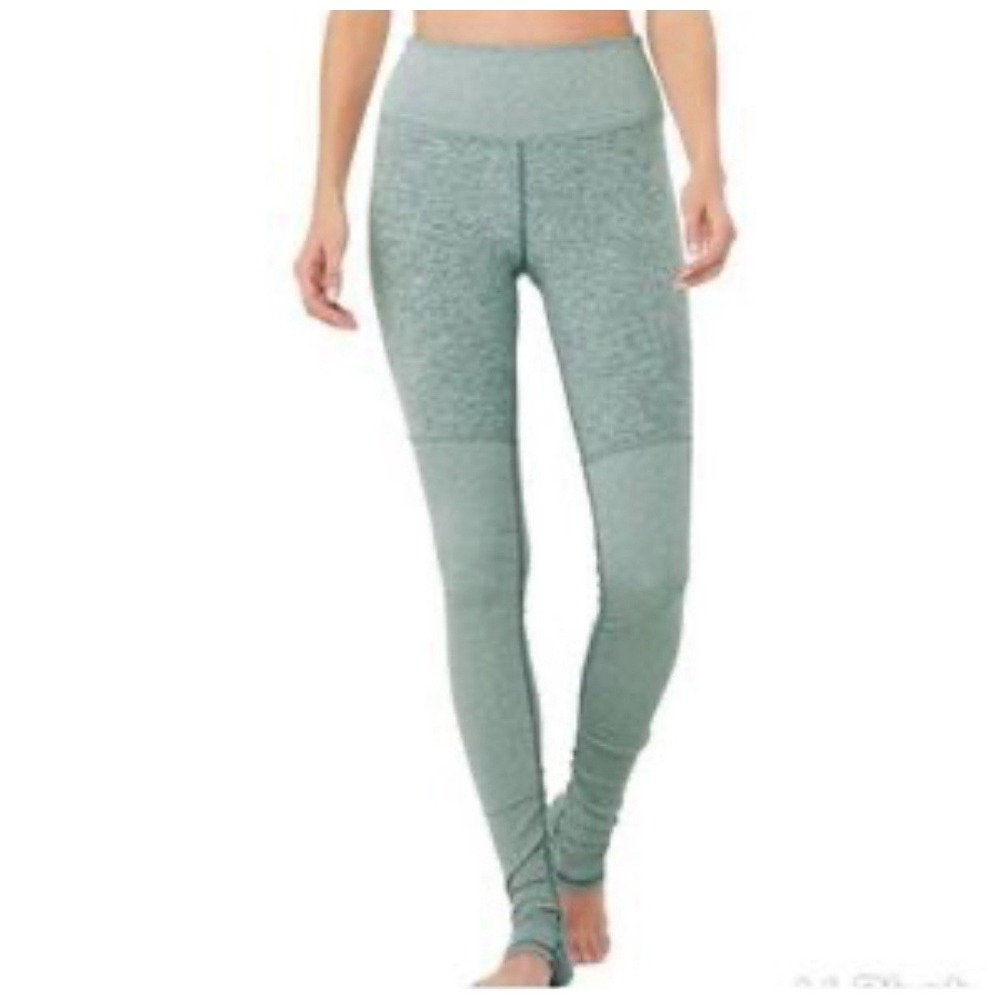 Women's Alo Yoga Goddess Leggings In Heathered Green XS EUC